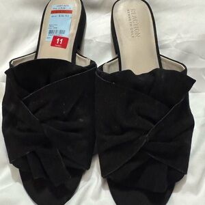 Kenneth Cole Reaction Women's Black Suede Slides